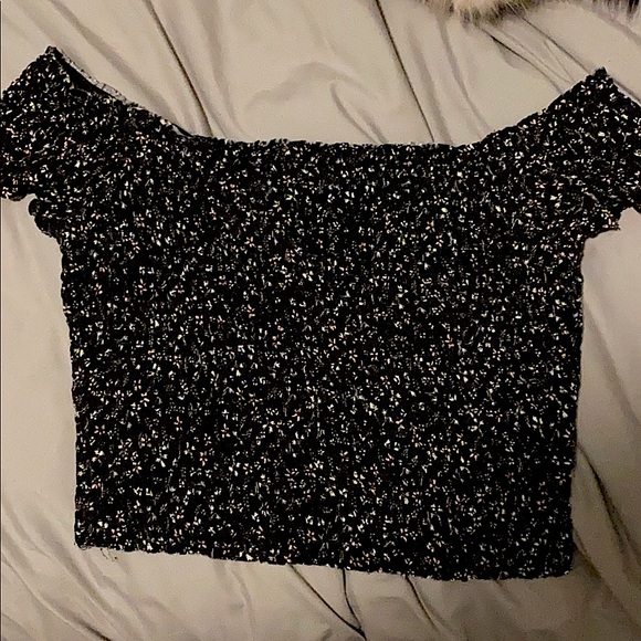 smocked floral top from garage. size L - Picture 1 of 3